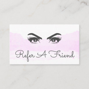 Carte De Référencement Peinture de maquillage rose Cloud Eyes