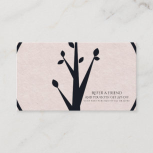 Carte De Référencement Petit Arbre Rustique Nature Organique Référer un a