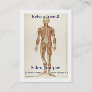 Carte De Référencement Postérieur d'anatomie