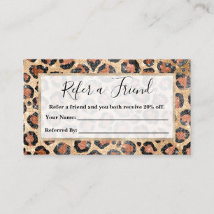 Carte De Référencement Prince d'Or noir Brown Leopard
