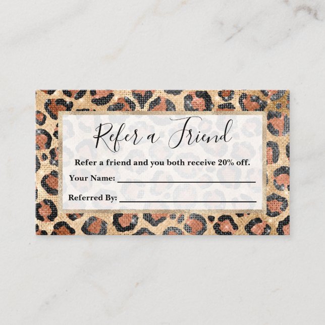 Carte De Référencement Prince d'Or noir Brown Leopard (Devant)