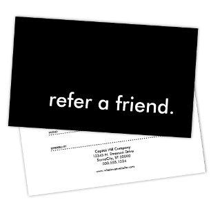 Carte De Référencement renvoyer un ami