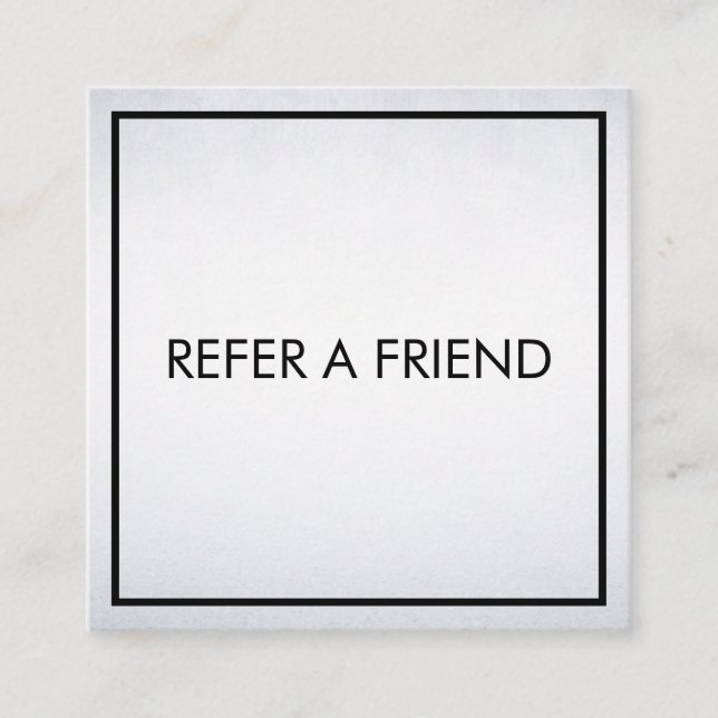 Carte De Référencement Salon de beauté blanc élégant et moderne (Devant)