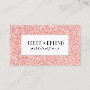 Carte De Référencement Salon de beauté branché Gilry Pink Parties scint