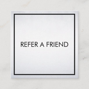 Carte De Référencement Salon de Beauté Élégant Moderne Blanc