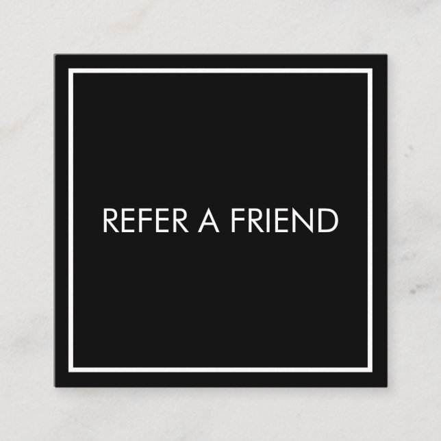 Carte De Référencement Salon de beauté moderne noir élégant (Devant)