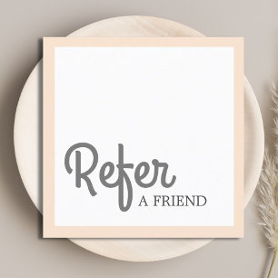 Carte De Référencement Simple élégance Pastel Grey
