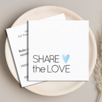 Simple Elegant Noir Blanc Coeur Bleu