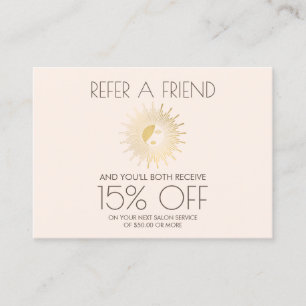 Carte De Référencement Sun Goddess Girl Logo Spray Tanning rose aiguillag