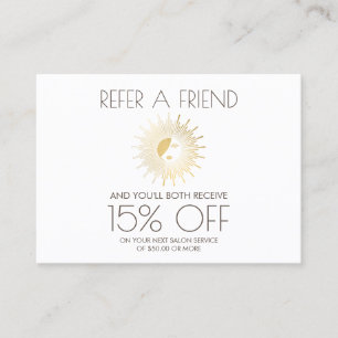 Carte De Référencement Sun Goddess Girl Logo Spray Tanning Salon Orientat