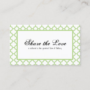 Carte De Référencement Une coquille verte classique pour un ami