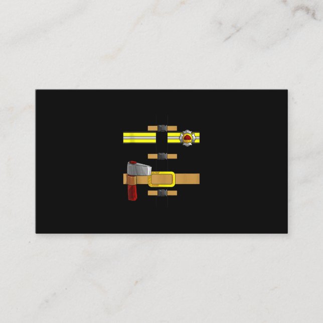 Carte De Référencement Uniforme de firefighter Funny DIY Halloween (Devant)