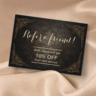 Carte de référencement  Vintage Damask Chubby