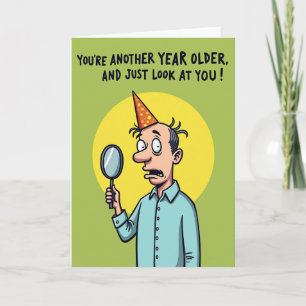 Carte de réflexion d'anniversaire haletante