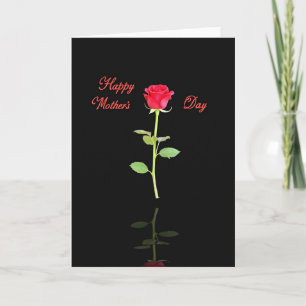 Carte de réflexion pour la fête des mères florale