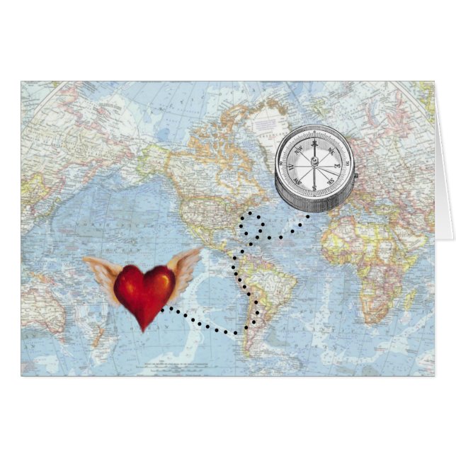 Carte de relation longue distance (Devant horizontal)