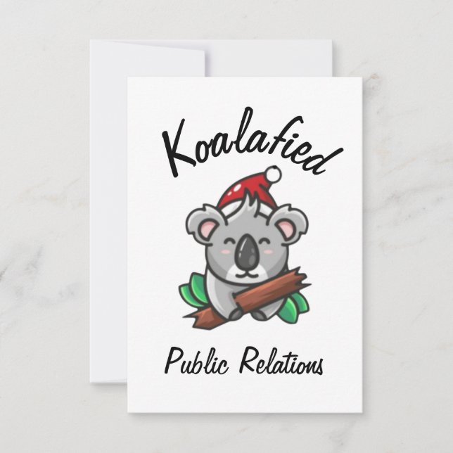 Carte de relations publiques Koalafied (Devant)