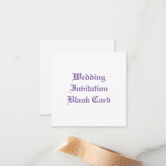 CARTE DE REMARQUE PLAT faire-part de mariage BLANC