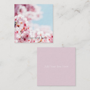 CARTE DE REMARQUE PLAT : SAKURA : CHERRY BLOSSOMS