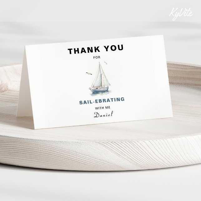 Carte de remerciement anniversaire Sail-Ebrate mod (Créateur téléchargé)