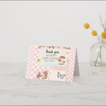 Carte de remerciement avec accents floraux et écri