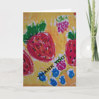 Carte de remerciement Berries