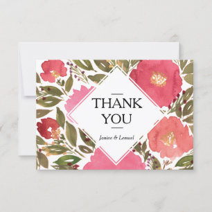 Carte de remerciement Bloom Flowers
