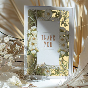 Carte de remerciement Calla Lily Art Nouveau Mucha
