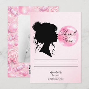 Carte de remerciement Candy Land Rêve de Bubble Gu