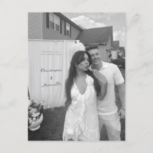 Carte de remerciement, carte postale vide