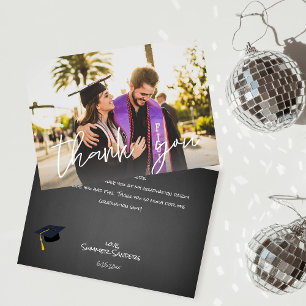 Carte de remerciement Chapeau de remise des diplôm