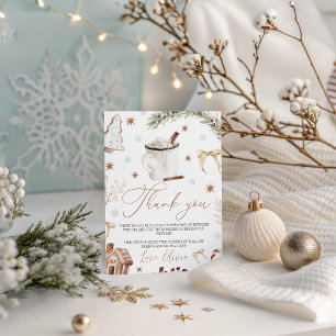 Carte de remerciement Cookies & Cocoa