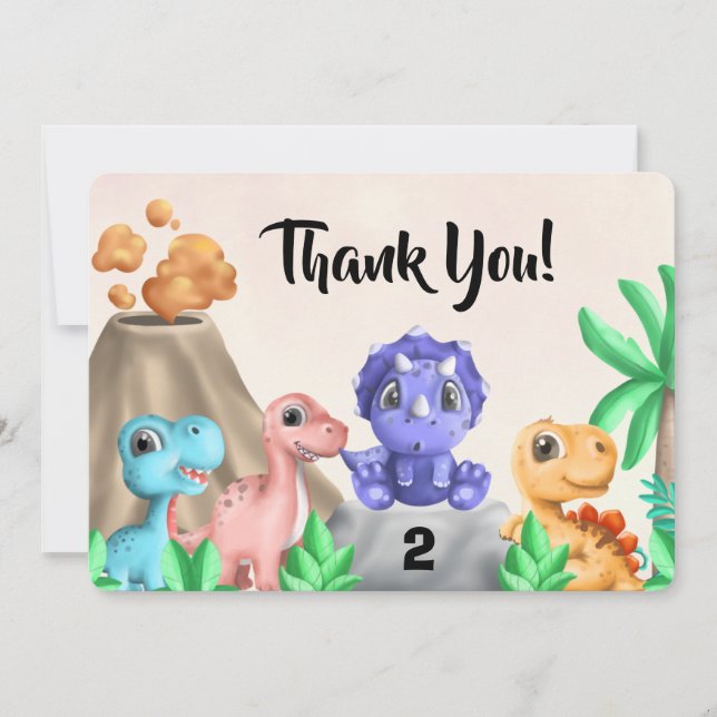 Carte de remerciement d'anniversaire pour Adorable (Devant)