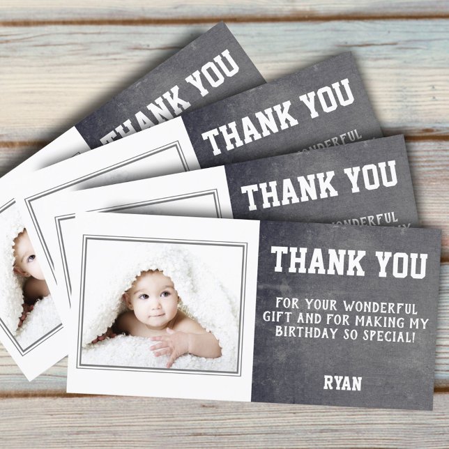 Carte de remerciement d'anniversaire pour enfants  (Créateur téléchargé)