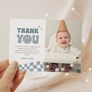 Carte de remerciement d'anniversaire pour UN Mec H