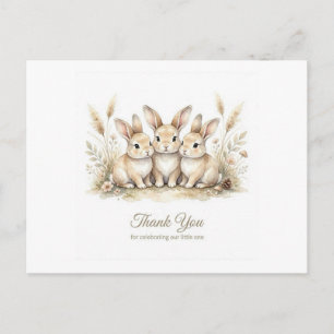 Carte de remerciement de Baby Shower Animaux de la