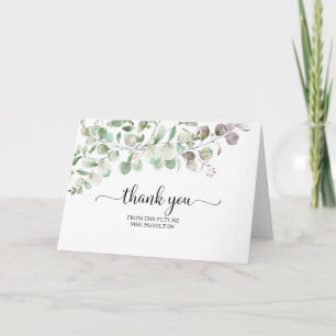 Carte de remerciement de Baby Shower de mariée Euc