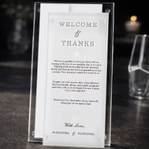 Carte de remerciement de bienvenue simple noir et 