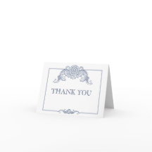 Carte de remerciement de mariage à motif de parche