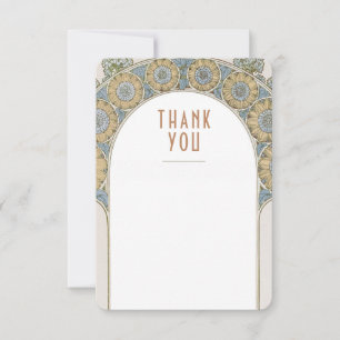 Carte de remerciement de mariage Insert Vintage Ar