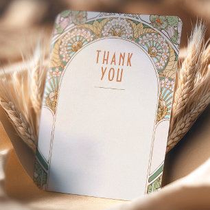 Carte de remerciement de mariage Insert Vintage Ar