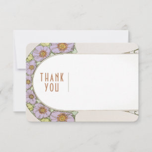 Carte de remerciement de mariage Insert Vintage Ar