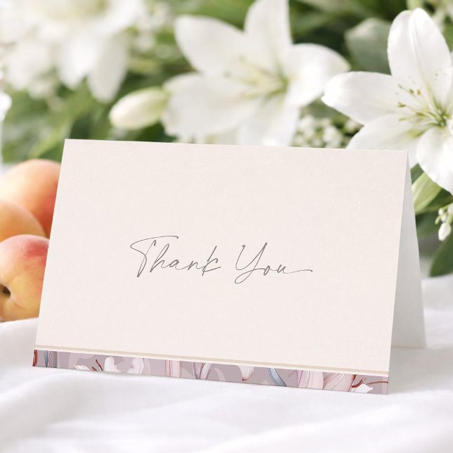 Carte de remerciement de mariage minimaliste  (Créateur téléchargé)
