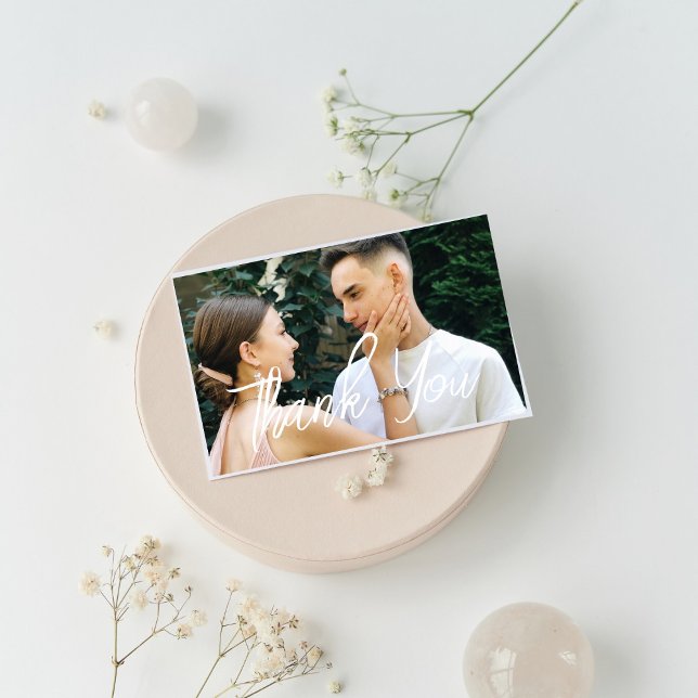 Carte de remerciement de mariage photo (Créateur téléchargé)