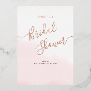 Carte de remerciement de mariage plat en feuille m