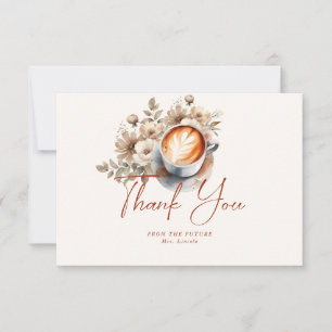 Carte de remerciement de mariage sur le thème du c