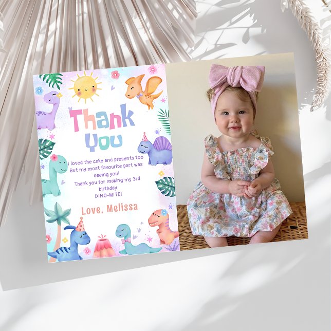 Carte de remerciement de photo d'anniversaire de d (Créateur téléchargé)