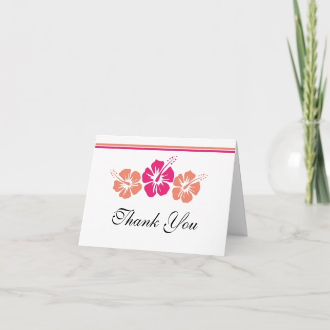 Carte de remerciement de photo de mariage avec fle (Devant)