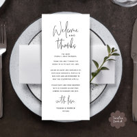 Carte de remerciement de réception de mariage Bien