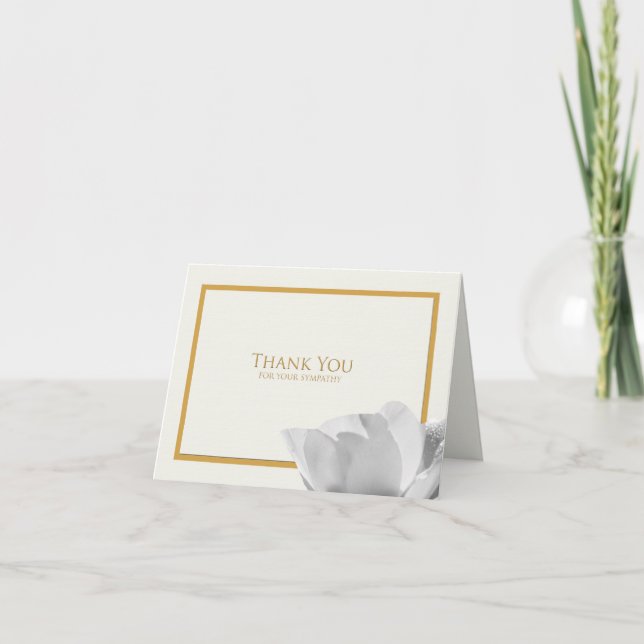 Carte de remerciement de sympathie - Tulip (Devant)